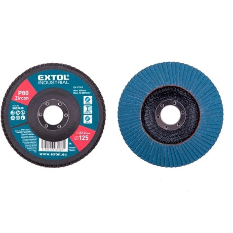 Extol Industrial LAMELLÁS CSISZOLÓ 125×22MM; P80 8803428