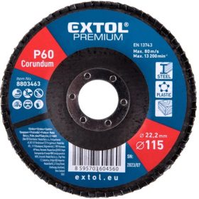   Extol Premium LAMELLÁS CSISZOLÓ 115X22MM, P60, KÚPOS 8803463