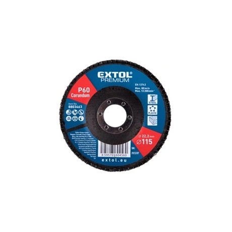Extol Premium LAMELLÁS CSISZOLÓ 115X22MM, P60, KÚPOS 8803463
