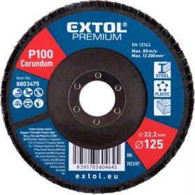  Extol Premium LAMELLÁS CSISZOLÓ 125X22MM, P100, KÚPOS 8803475