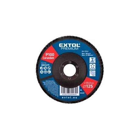 Extol Premium LAMELLÁS CSISZOLÓ 125X22MM, P100, KÚPOS 8803475