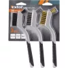 Extol Premium DRÓTKEFE, 3 DB: NYLON-, RÉZ- ÉS ROZSDAMENTES ACÉL SZÁL, 3X8 SOR, 180MM 8803901