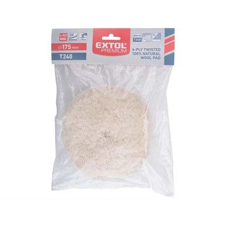 Extol Premium POLÍRKORONG, BÁRÁNYBŐR (GYAPJÚ), T240, 190 MM, TÉPŐZÁRAS 8804575