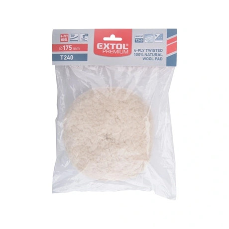 Extol Premium POLÍRKORONG, BÁRÁNYBŐR (GYAPJÚ), T240, 190 MM, TÉPŐZÁRAS 8804575