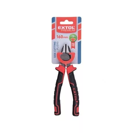 Extol Premium OLDALCSÍPŐ FOGÓ, 190MM, DUÁL VÖRÖS/FEKETE TPR NYÉL, 20% EXTRA ERŐKIFEJTÉS 8813197
