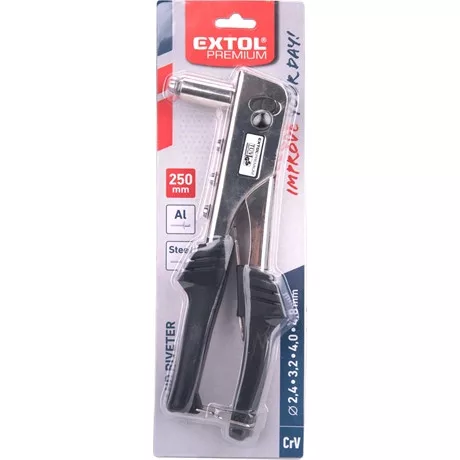 Extol Premium POPSZEGECSHÚZÓ FOGÓ, 2,4-3,2-4-4,8MM, TÜV/GS 6500N HÚZÓERŐ, 250MM 8813720