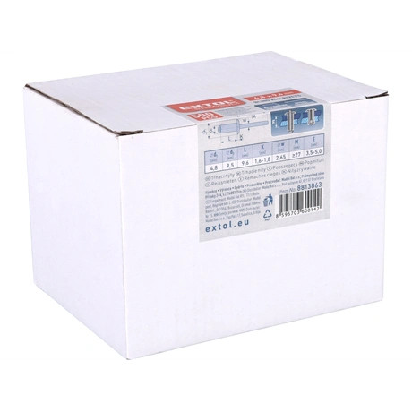 Extol Premium POPSZEGECS KÉSZLET ALU, 1000 DB, MÉRET: 2,4x10 MM 8813833