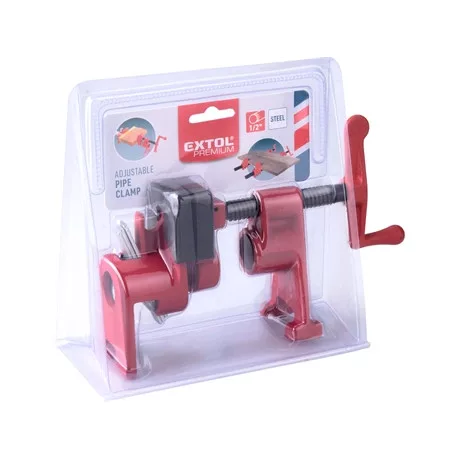 Extol Premium CSŐTENGELYES SZORÍTÓ (TÁBLÁSÍTÓ / CSAVAROS ASZTALOS CSŐSZORÍTÓ) , 1/2" 8815402
