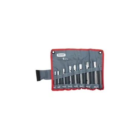 Extol Premium CSŐKULCS KÉSZLET, 10DB (8 CSŐKULCS+2 HAJTÓVAS), CRV., 6-22MM 8816370