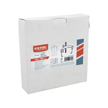 Extol Premium CSAPÁGYLEHÚZÓ, 3 KARMÚ, 120×100MM 8816731
