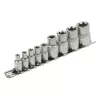 Extol Premium DUGÓFEJ KÉSZLET, E-TORX; 1/4"×5DB, 1/2"×4DB, TARTÓ SÍNEN 8818114