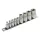 Extol Premium DUGÓFEJ KÉSZLET, E-TORX; 1/4"×5DB, 1/2"×4DB, TARTÓ SÍNEN 8818114
