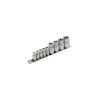 Extol Premium DUGÓFEJ KÉSZLET, E-TORX; 1/4"×5DB, 1/2"×4DB, TARTÓ SÍNEN 8818114