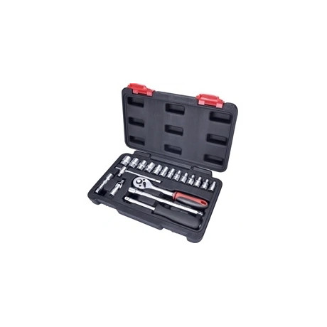 Extol Premium DUGÓKULCS KLT. CV., 45FOG; 1/4", 19DB, DUGÓFEJEK: 4-14MM 8818309