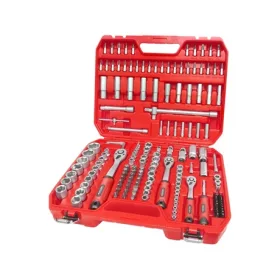   Extol Premium DUGÓKULCS KÉSZLET, RACSNIS, 1/4", 3/8", 1/2", 172DB, MŰANYAG KOFFER 8818346