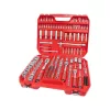 Extol Premium DUGÓKULCS KÉSZLET, RACSNIS, 1/4", 3/8", 1/2", 172DB, MŰANYAG KOFFER 8818346