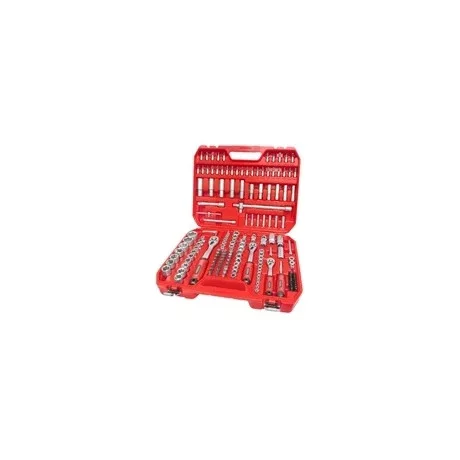 Extol Premium DUGÓKULCS KÉSZLET, RACSNIS, 1/4", 3/8", 1/2", 172DB, MŰANYAG KOFFER 8818346