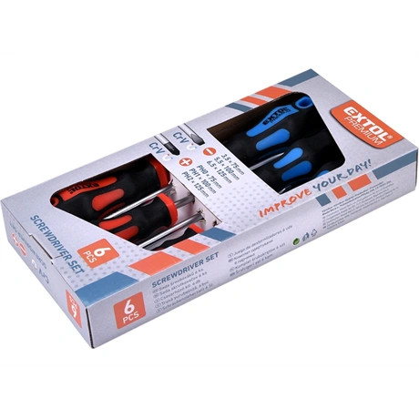 Extol Premium CSAVARHÚZÓ KÉSZLET, 6DB, MÁGNESES 8819256