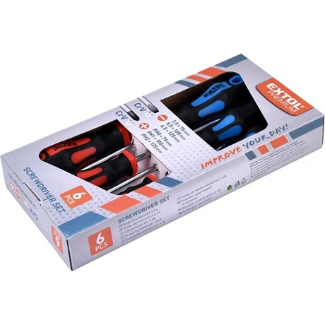 Extol Premium CSAVARHÚZÓ KÉSZLET, 6DB, MÁGNESES 8819256