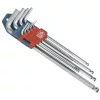 Extol Premium IMBUSZKULCS KLT., 9DB, EXTRA HOSSZÚ, GÖMBFEJ, 9DB 1,5-10MM, CV., 95-237MM 8819312
