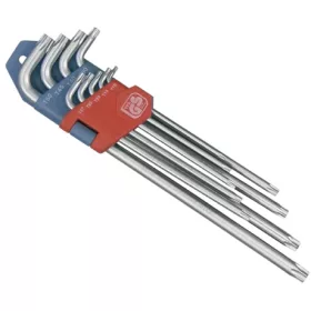   Extol Premium TORX KULCS KÉSZLET 9DB, EXTRA HOSSZÚ, T10-T50 8819412