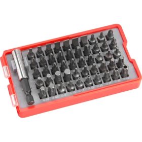   Extol Premium BEHAJTÓ KÉSZLET 51 DB, LAPOS:3-7MM, PH0-3, PZ0-3, HEX 1,5-6MM, T ÉS TTA 8-40 8819642