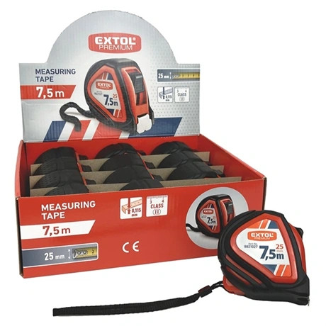 Extol Premium MÉRŐSZALAG, GUMÍROZOTT, 1 STOPPOS, 7,5MX25MM 8821027
