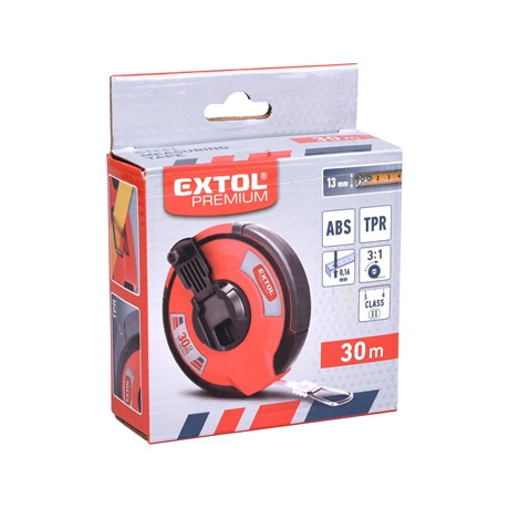 Extol Premium MÉRŐSZALAG, GUMÍROZOTT, 30MX13MM 8821093
