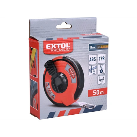 Extol Premium MÉRŐSZALAG, GUMÍROZOTT, 50M×13MM 8821095