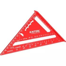   Extol Premium ASZTALOS DERÉKSZÖG, 180 MM, ALU, MM BEOSZTÁS, 0-90° FERDE BEOSZTÁS 8825100