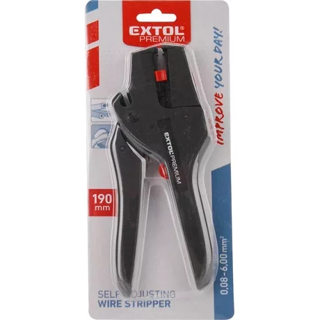 Extol Premium VEZETÉK CSUPASZÍTÓ (BLANKOLÓ) FOGÓ, AUTOMATA 8831124
