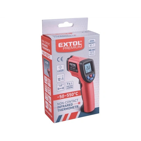 Extol Premium INFRAVÖRÖS, DIGITÁLIS HŐMÉRŐ, LCD KIJELZŐ, NEM LÁZMÉRŐ 8831302
