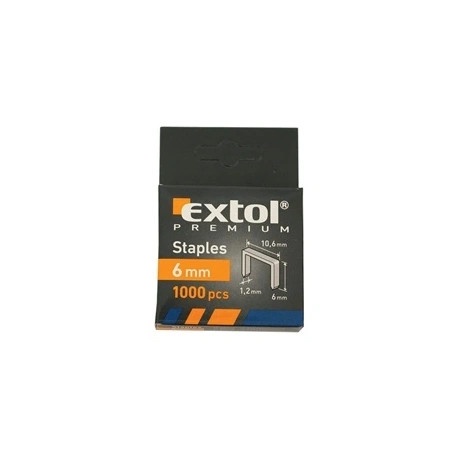 Extol Premium TŰZŐGÉPKAPOCS PROFI (10,6X0,52X1,2MM) , 6MM, 1000DB 8852201