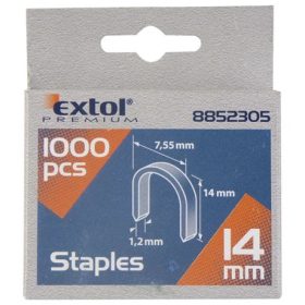   Extol Premium U-SZEG 7,55×0,52×1,2MM, 14MM, 1000DB, 4770704, 8851110, 8851112 TŰZŐGÉPEKHEZ 8852305