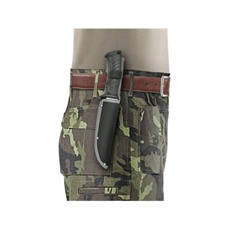 Extol Premium VADÁSZ- ÉS TÚRAKÉS, 3CR13 ROZSDAMENTES ACÉL PENGE, MŰANYAG NYÉL, NYLON TOK 8855322