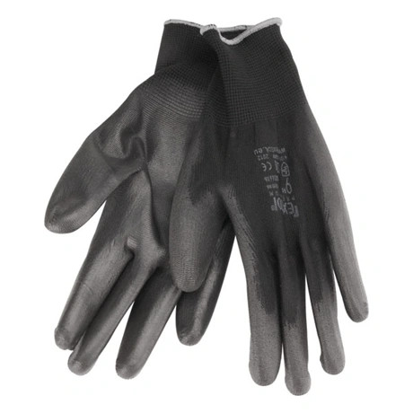 Extol Premium KÖTÖTT KESZTYŰ FEKETE POLIÉSZTER, MÉRET: 10' POLIURETÁNBA MÁRTOTT TENY. ÉS UJJHEGY 8856637