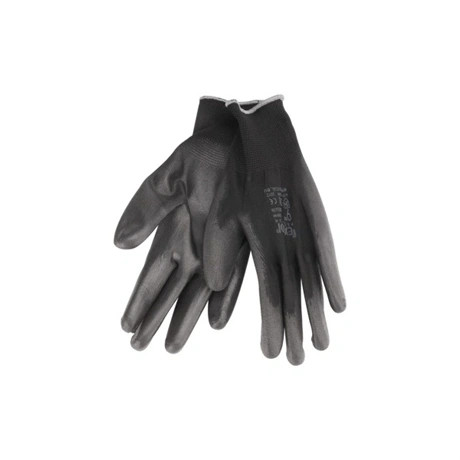 Extol Premium KÖTÖTT KESZTYŰ FEKETE POLIÉSZTER, MÉRET: 10' POLIURETÁNBA MÁRTOTT TENY. ÉS UJJHEGY 8856637