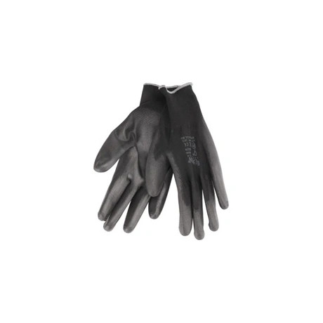 Extol Premium KÖTÖTT KESZTYŰ FEKETE POLIÉSZTER, MÉRET: 10' POLIURETÁNBA MÁRTOTT TENY. ÉS UJJHEGY 8856637
