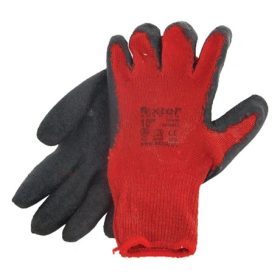   Extol Premium KÖTÖTT KESZTYŰ, PAMUT, VÖRÖS, MÉRET: 10', LATEXBE MÁRTOTT, CSÚSZÁSGÁTLÓ TENYÉR 8856642
