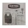 Extol Premium BIZTONSÁGI LAKAT, FESTETT, VÍZÁLLÓ, 4DB KULCS; 60MM 8857760