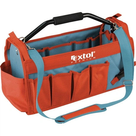 Extol Premium SZERSZÁMTÁSKA, ACÉLCSŐ VÁZAS, 49×23×28CM, 31 ZSEB 8858022