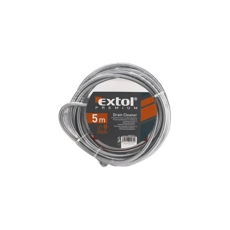 Extol Premium LEFOLYÓCSŐ TISZTÍTÓ, KÉZI TEKERŐVEL, TISZTÍTÓ KÖRÖMMEL, 10M 8859026