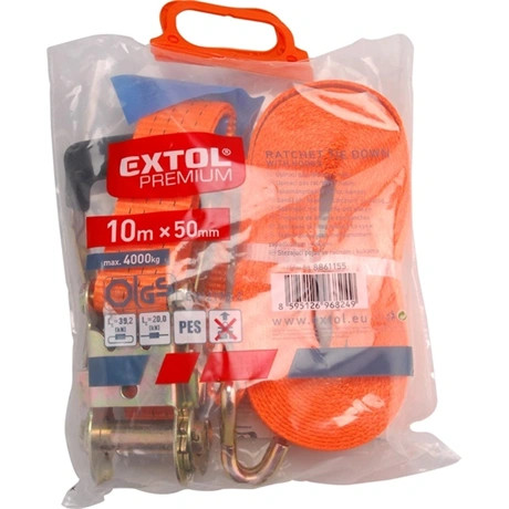 Extol Premium RAKOMÁNYRÖGZÍTŐ GURTNI, KAMPÓS, MAX. 4000KG; 10M×50MM 8861155