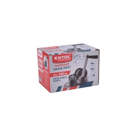 Extol Premium KÁBELCSÖRLŐ, KÉZI KURBLIVAL, MAX.360KG 8861301