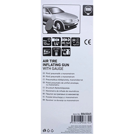 Extol Premium GUMIABRONCS FÚVATÓ PISZTOLY, DIGITÁLIS MANOMÉTERREL 8865065