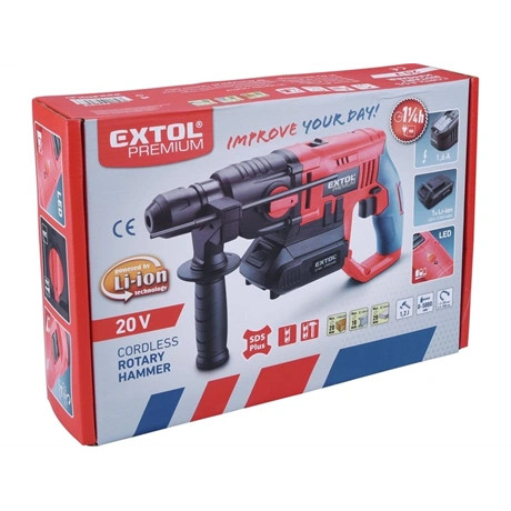 Extol Premium AKKUS ÜTVEFÚRÓ SDS PLUS, AKKU ÉS TÖLTŐ NÉLKÜL 8891819