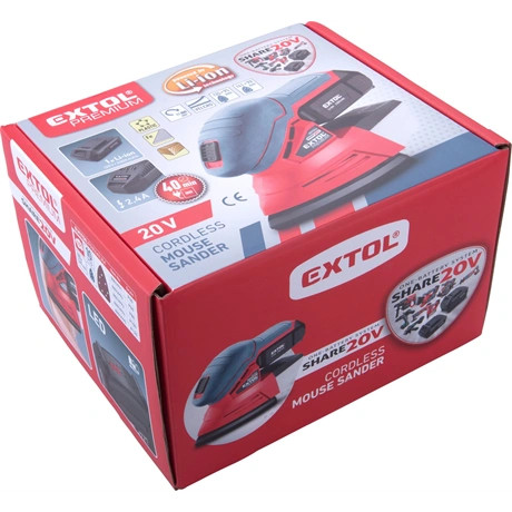 Extol Premium DELTA CSISZOLÓ AKKUS 20V 2000MAH LI-ION 1DB AKKU+TÖLTŐ 8891844