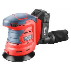   Extol Premium ROTÁCIÓS EXCENTRIKUS CSISZOLÓ AKKUS 20V 2000MAH LI-ION 1DB AKKU+TÖLTŐ 8891846