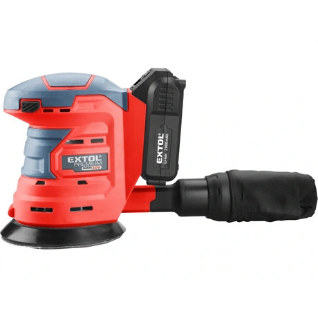 Extol Premium ROTÁCIÓS EXCENTRIKUS CSISZOLÓ AKKUS 20V 2000MAH LI-ION 1DB AKKU+TÖLTŐ 8891846