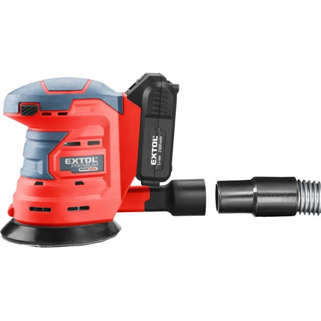 Extol Premium ROTÁCIÓS EXCENTRIKUS CSISZOLÓ AKKUS 20V 2000MAH LI-ION 1DB AKKU+TÖLTŐ 8891846